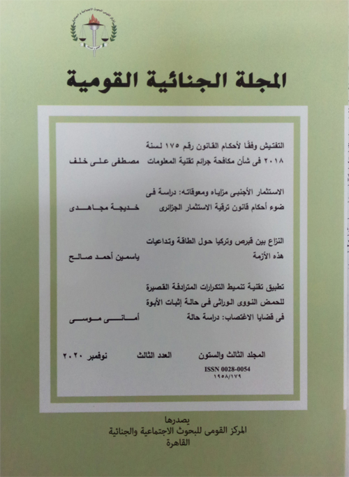 المجلة الجنائية القومية